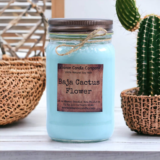 Baja Cactus Flower: Candle